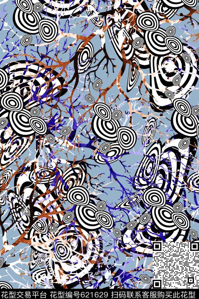 民族风解构圆圈数码印花华亿平台下载（图片编号: 621629） - 瓦栏（Walan）