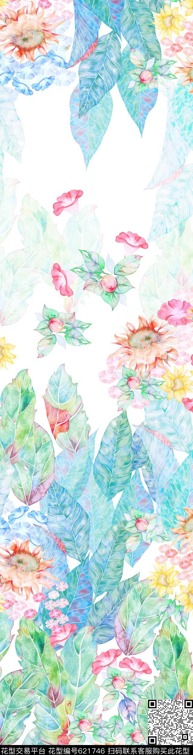 热带雨林夏日丛林数码印花华亿平台下载（图片编号: 621746） - 瓦栏（Walan）