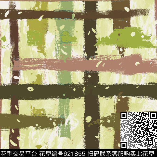 笔触抽象时尚数码印花华亿平台下载（图片编号: 621855） - 瓦栏（Walan）
