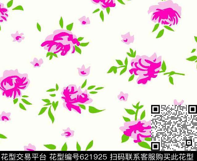 花朵乱花小碎花传统印花华亿平台下载（图片编号: 621925） - 瓦栏（Walan）