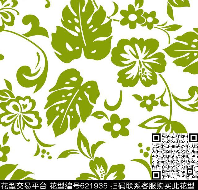 小碎花大花花朵传统印花华亿平台下载（图片编号: 621935） - 瓦栏（Walan）