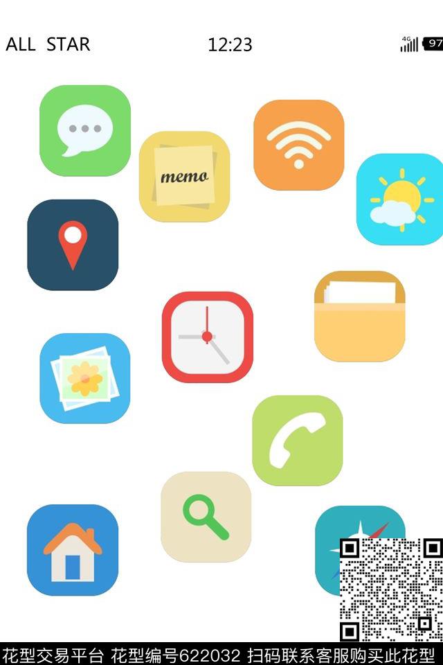 现代风格女装T恤数码印花华亿平台下载（图片编号: 622032） - 瓦栏（Walan）