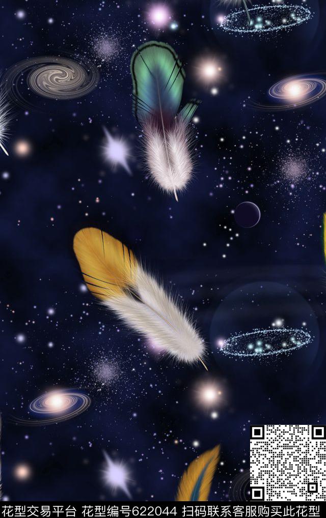 时尚潮流欧美数码印花华亿平台下载（图片编号: 622044） - 瓦栏（Walan）