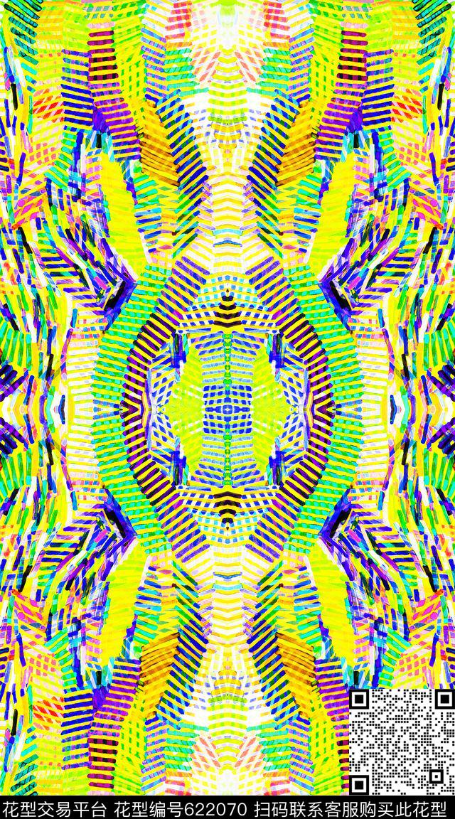 时尚满版趣味数码印花华亿平台下载（图片编号: 622070） - 瓦栏（Walan）