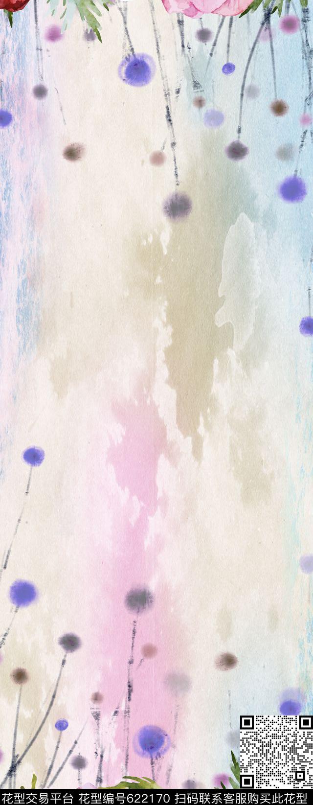 时尚花卉现代数码印花华亿平台下载（图片编号: 622170） - 瓦栏（Walan）