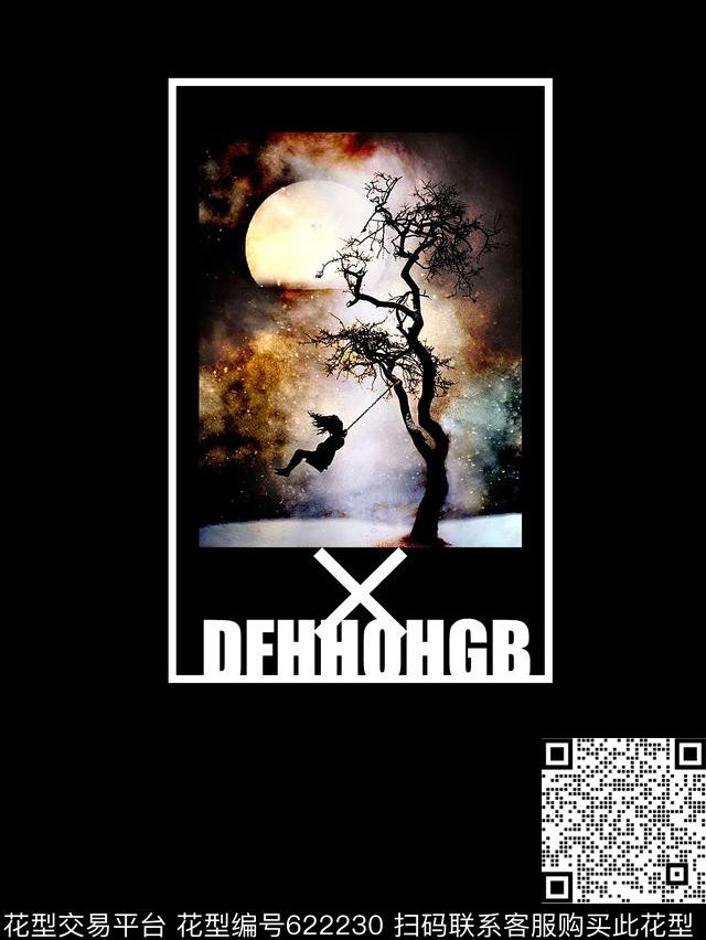 时尚抽象几何男装T恤印花时尚大牌手绘油画印花男装定位字母风景印花数码印花华亿平台下载（图片编号: 622230） - 瓦栏（Walan）