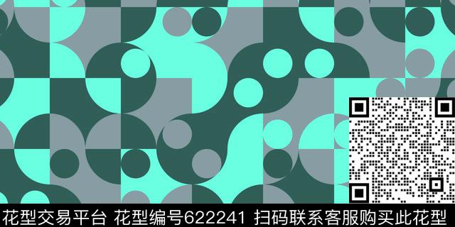 不规则几何色块波点传统印花华亿平台下载（图片编号: 622241） - 瓦栏（Walan）