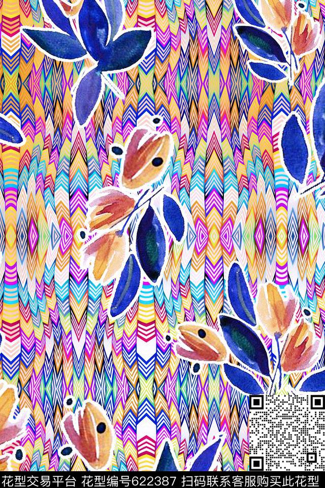 解构羽毛民族传统印花华亿平台下载（图片编号: 622387） - 瓦栏（Walan）