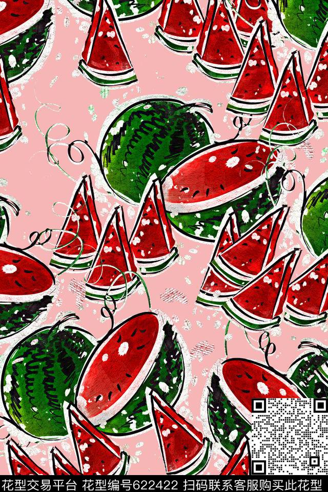 喷溅波点手绘数码印花华亿平台下载（图片编号: 622422） - 瓦栏（Walan）