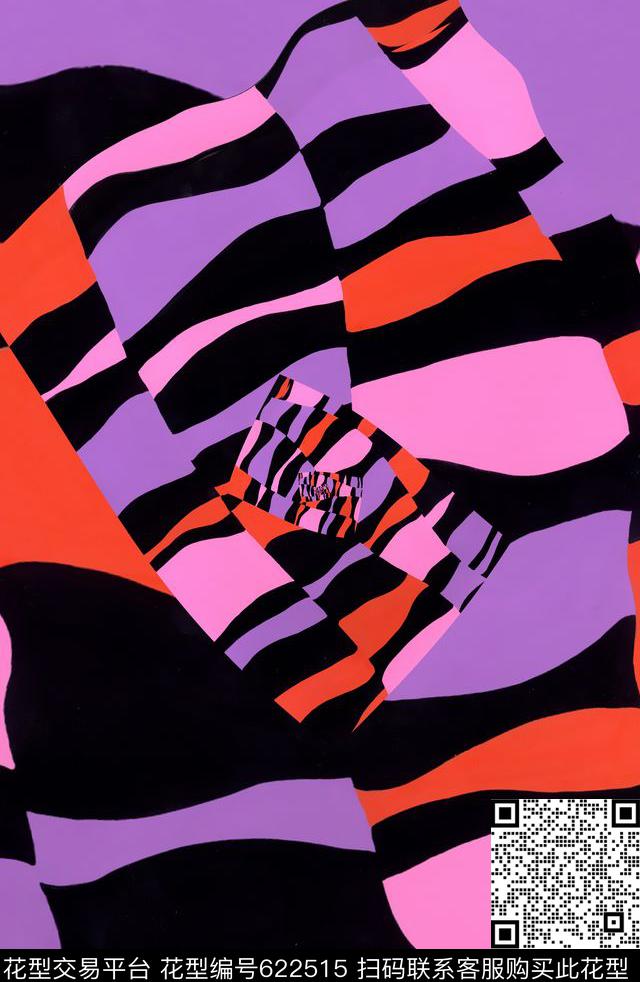 几何女装条纹传统印花华亿平台下载（图片编号: 622515） - 瓦栏（Walan）