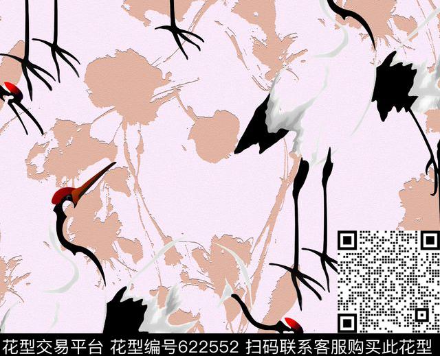 花卉鸟数码印花华亿平台下载（图片编号: 622552） - 瓦栏（Walan）