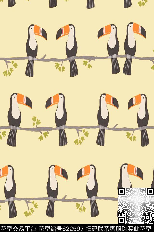 卡通动漫可爱动物传统印花华亿平台下载（图片编号: 622597） - 瓦栏（Walan）