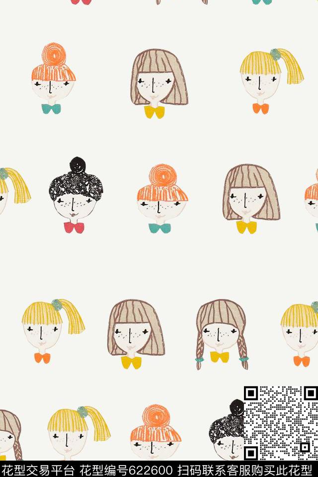 卡通人物童装传统印花华亿平台下载（图片编号: 622600） - 瓦栏（Walan）