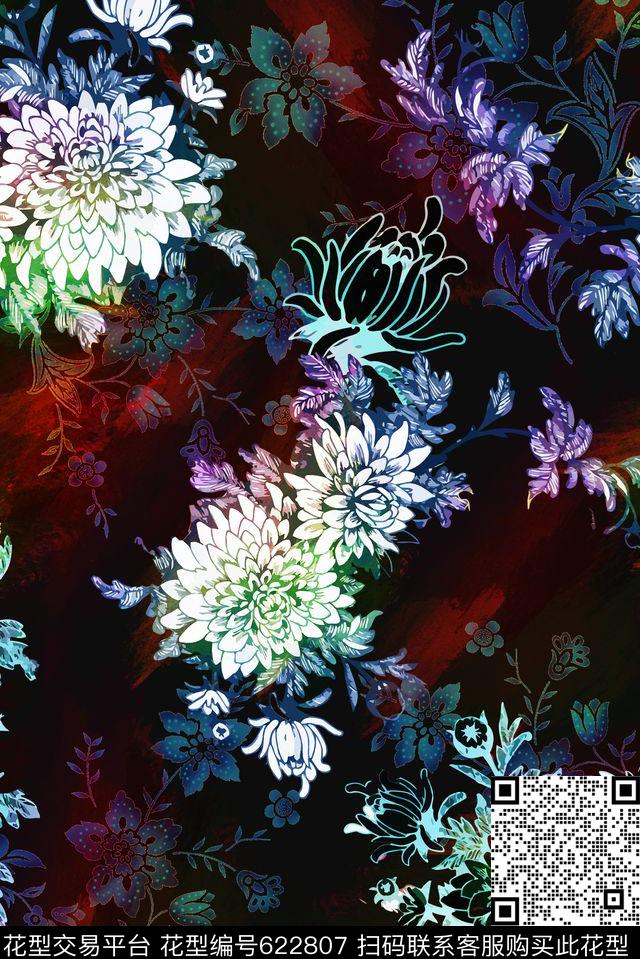 零点--女装大花数码数码印花华亿平台下载（图片编号: 622807） - 瓦栏（Walan）