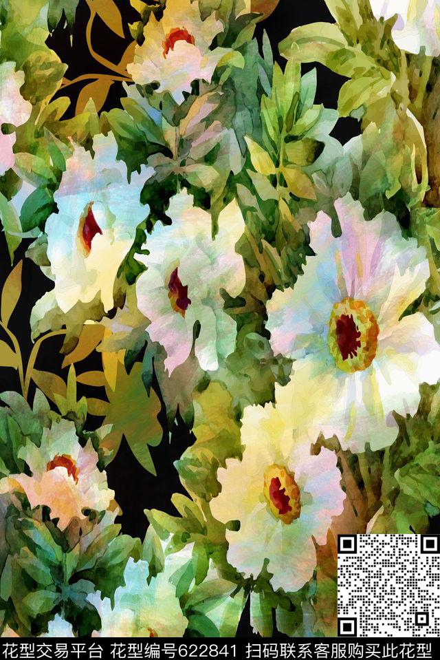 零点--女装数码大花数码印花华亿平台下载（图片编号: 622841） - 瓦栏（Walan）