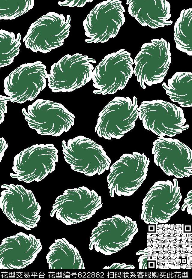 笔刷旋风黑底传统印花华亿平台下载（图片编号: 622862） - 瓦栏（Walan）