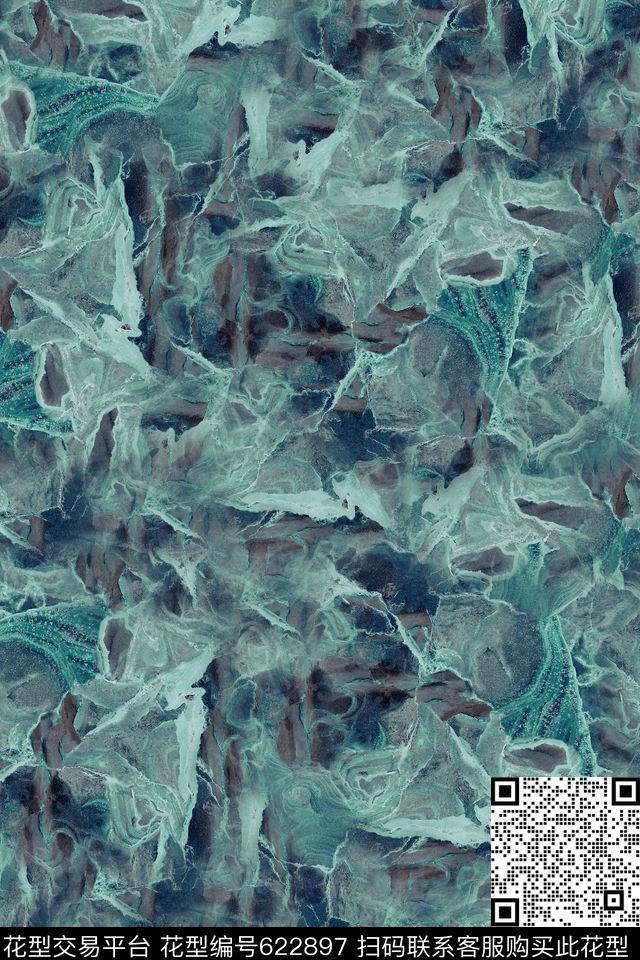 岩石纹理矿石肌理男装数码印花华亿平台下载（图片编号: 622897） - 瓦栏（Walan）