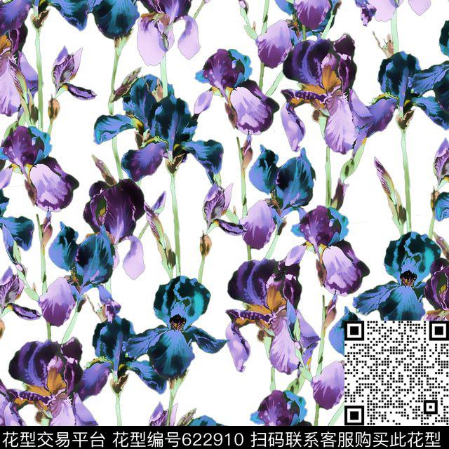 花卉数码印花华亿平台下载（图片编号: 622910） - 瓦栏（Walan）