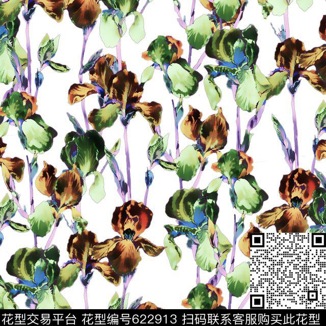 花卉数码印花华亿平台下载（图片编号: 622913） - 瓦栏（Walan）