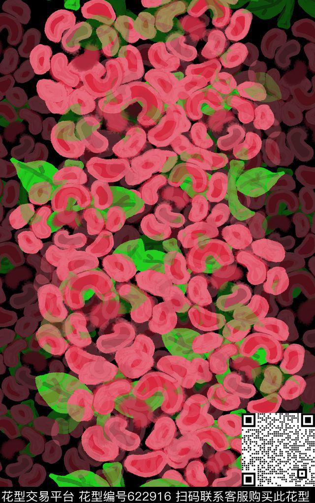 手绘花卉手绘涂鸦图案植物花卉数码印花华亿平台下载（图片编号: 622916） - 瓦栏（Walan）