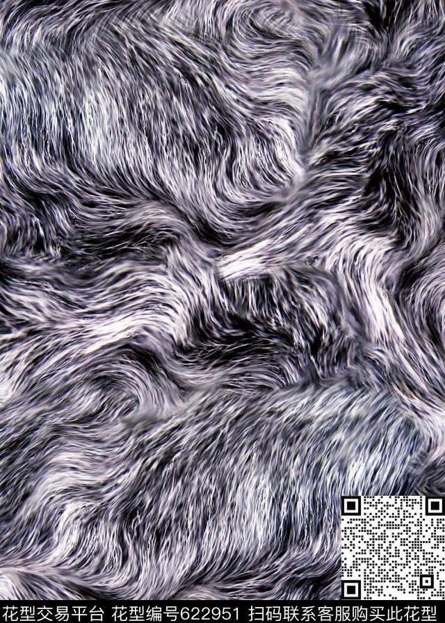 动物纹皮毛抽象数码印花华亿平台下载（图片编号: 622951） - 瓦栏（Walan）