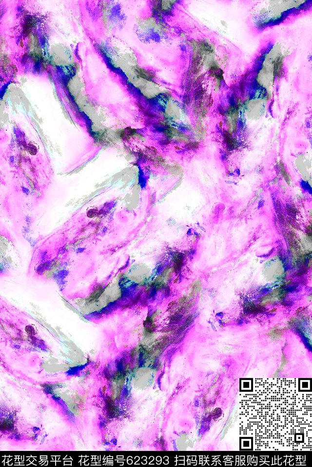 抽象纹理云纹数码印花华亿平台下载（图片编号: 623293） - 瓦栏（Walan）