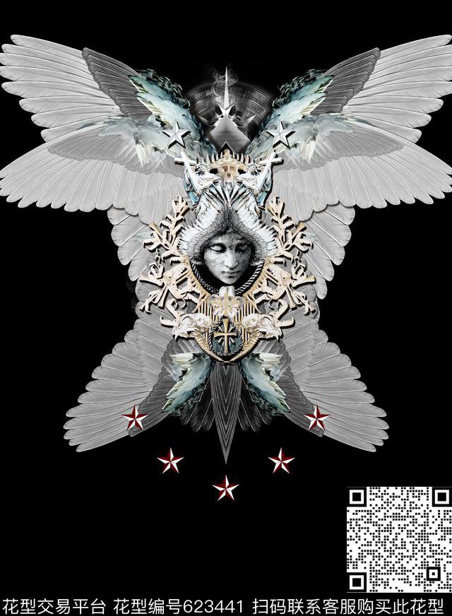 givenchy纪梵希品牌男装大牌时尚数码印花华亿平台下载（图片编号: 623441） - 瓦栏（Walan）