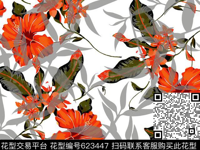 棕榈叶传统印花华亿平台下载（图片编号: 623447） - 瓦栏（Walan）