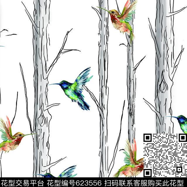 动物手绘趣味数码印花华亿平台下载（图片编号: 623556） - 瓦栏（Walan）