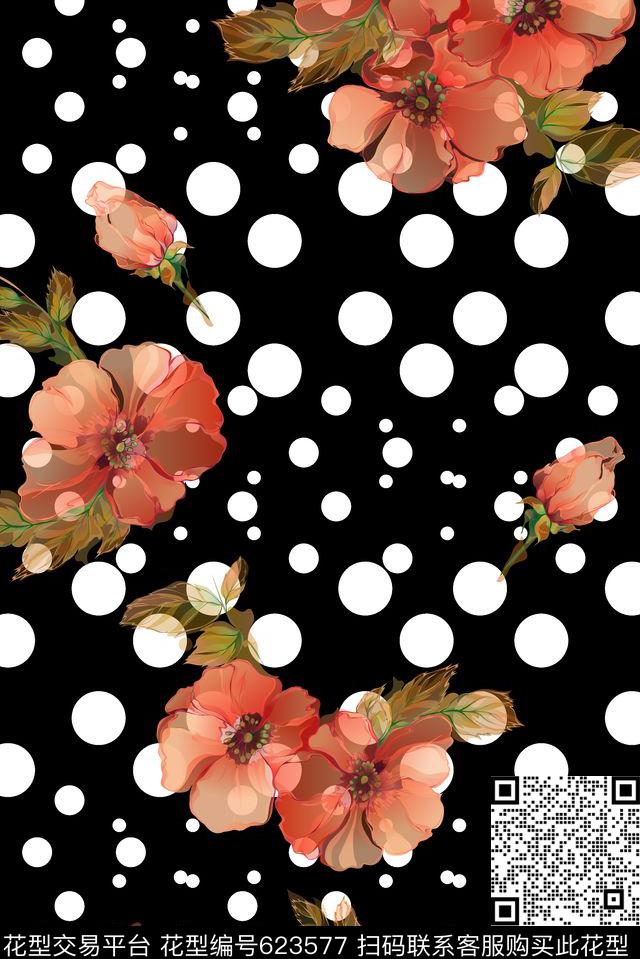 大花卉水彩花卉红掌花卉数码印花华亿平台下载（图片编号: 623577） - 瓦栏（Walan）