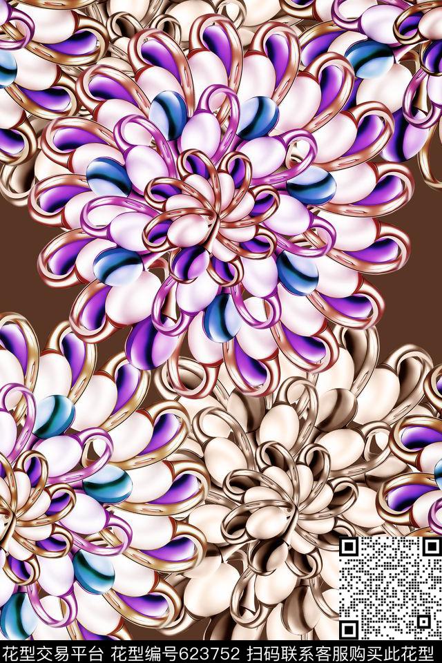 大花数码印花华亿平台下载（图片编号: 623752） - 瓦栏（Walan）