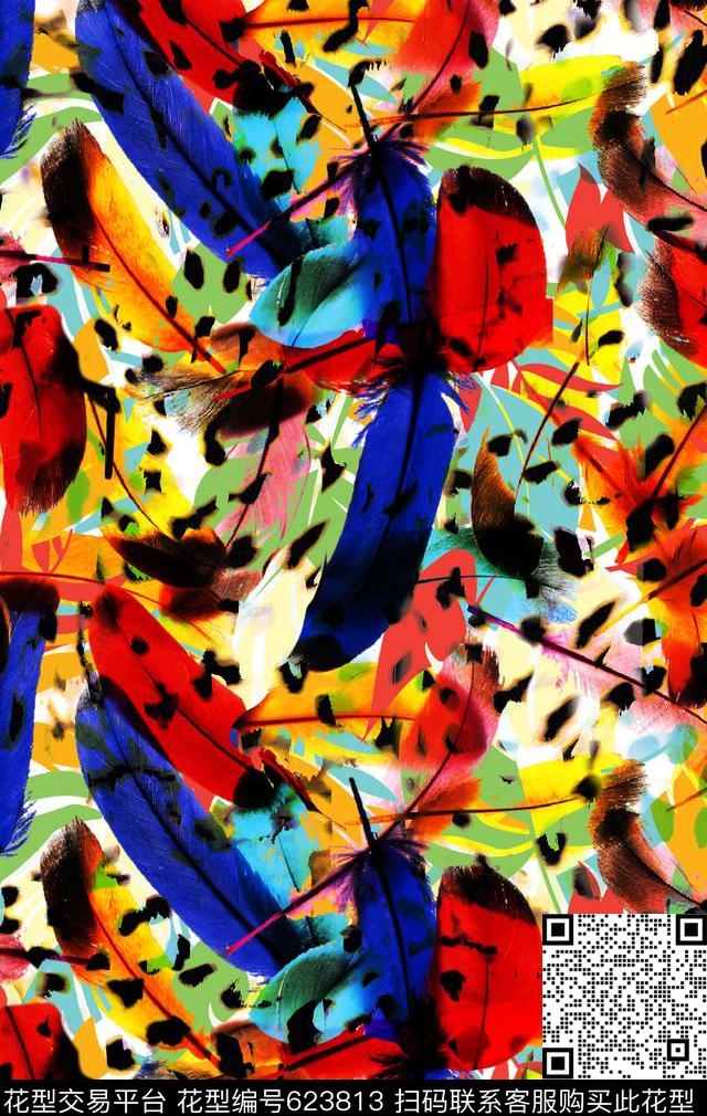 男装女装图案抽象豹纹传统印花华亿平台下载（图片编号: 623813） - 瓦栏（Walan）