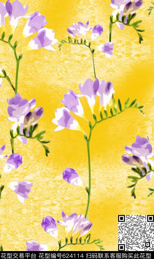 抽象水墨裙装华亿平台韩国风格女装衬衫华亿平台数码印花华亿平台下载（图片编号: 624114） - 瓦栏（Walan）