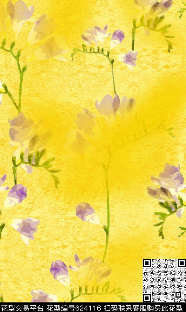 抽象水墨裙装华亿平台韩国风格女装衬衫华亿平台数码印花华亿平台下载（图片编号: 624116） - 瓦栏（Walan）