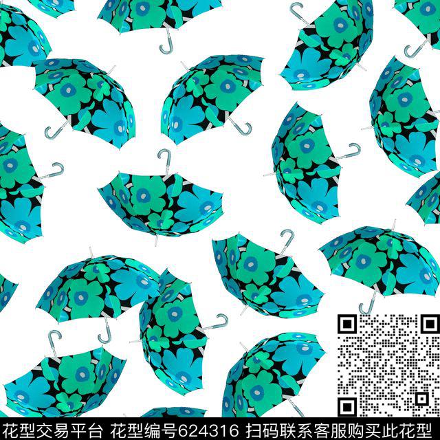 热带趣味可爱花卉数码印花华亿平台下载（图片编号: 624316） - 瓦栏（Walan）