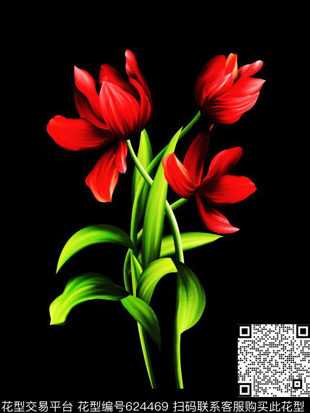 时尚女装手绘欧美数码印花华亿平台下载（图片编号: 624469） - 瓦栏（Walan）