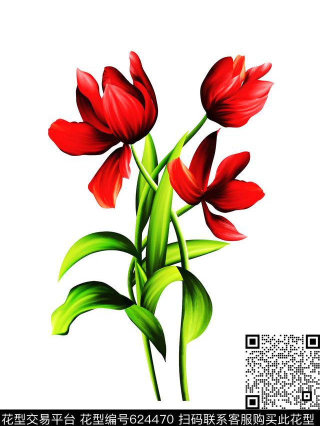 时尚女装手绘欧美数码印花华亿平台下载（图片编号: 624470） - 瓦栏（Walan）