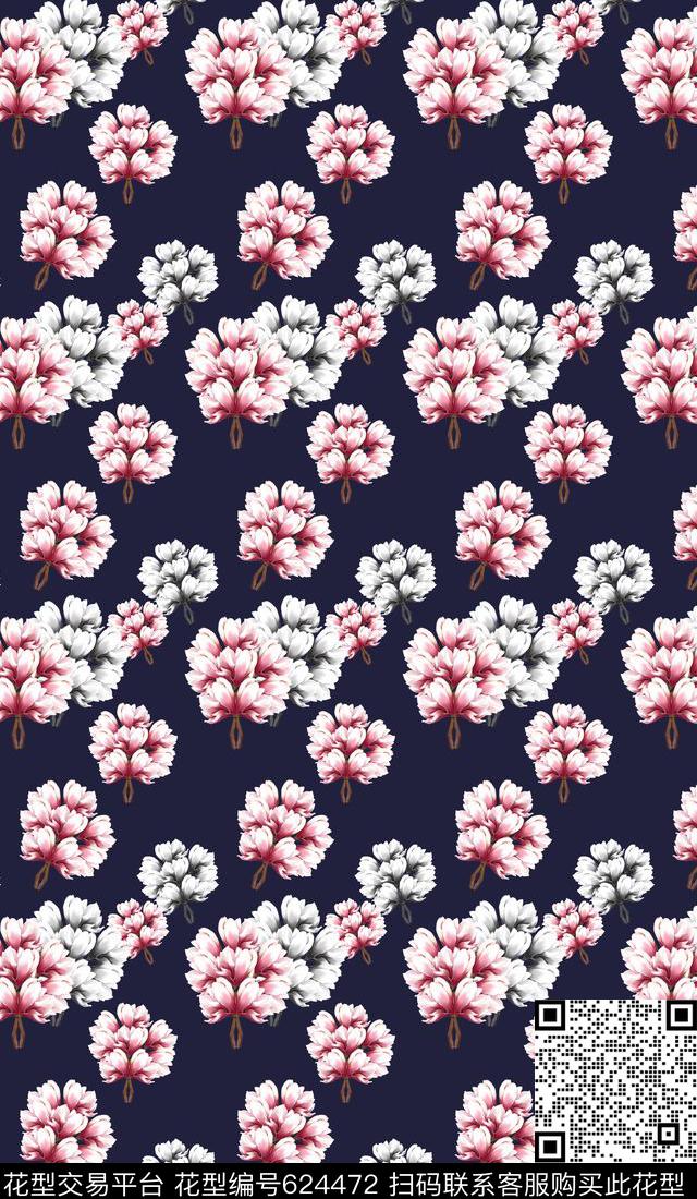 花朵植物花卉玉兰花语数码印花华亿平台下载（图片编号: 624472） - 瓦栏（Walan）
