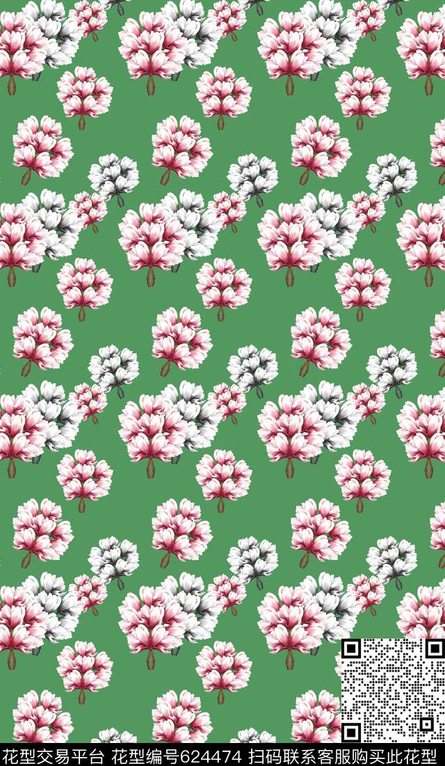 花朵植物花卉玉兰花语数码印花华亿平台下载（图片编号: 624474） - 瓦栏（Walan）