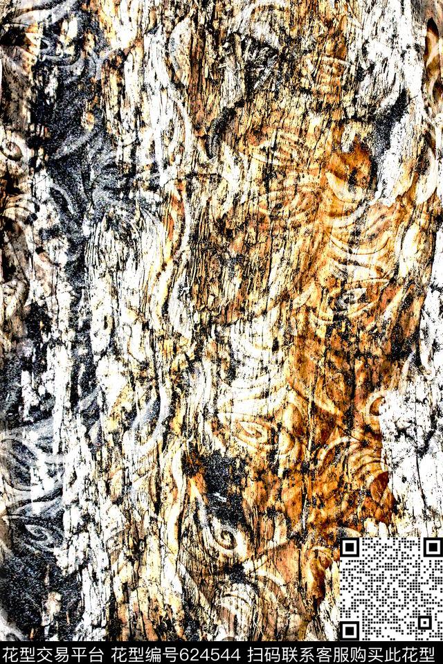 纹理抽象肌理图案数码印花华亿平台下载（图片编号: 624544） - 瓦栏（Walan）