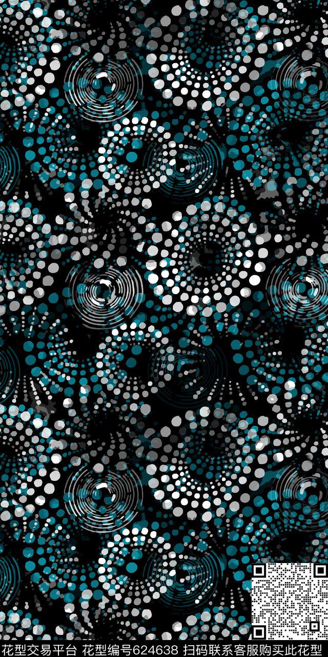 波点几何女装传统印花华亿平台下载（图片编号: 624638） - 瓦栏（Walan）