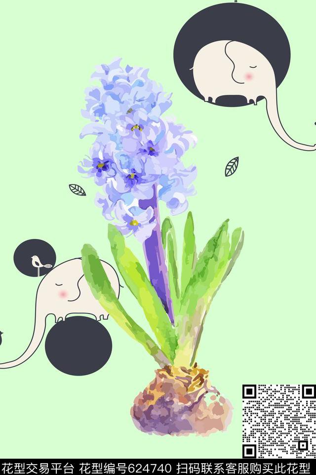 独幅童装动物纹传统印花华亿平台下载（图片编号: 624740） - 瓦栏（Walan）