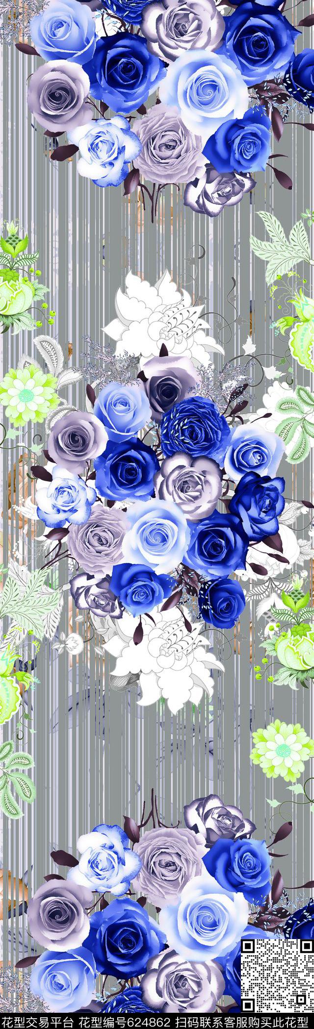 玫瑰数码印花华亿平台下载（图片编号: 624862） - 瓦栏（Walan）