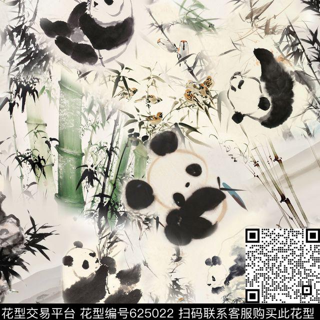 动物此华亿平台为1/2跳接民族风数码印花华亿平台下载（图片编号: 625022） - 瓦栏（Walan）