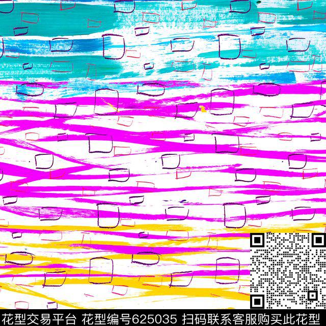 曲线肌理抽象数码印花华亿平台下载（图片编号: 625035） - 瓦栏（Walan）