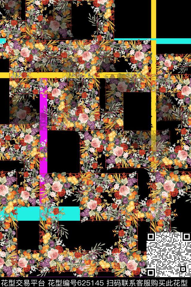 格子数码印花华亿平台下载（图片编号: 625145） - 瓦栏（Walan）