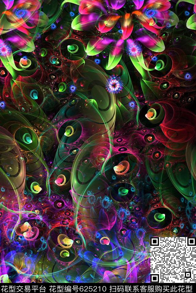 分形数码抽象数码印花华亿平台下载（图片编号: 625210） - 瓦栏（Walan）