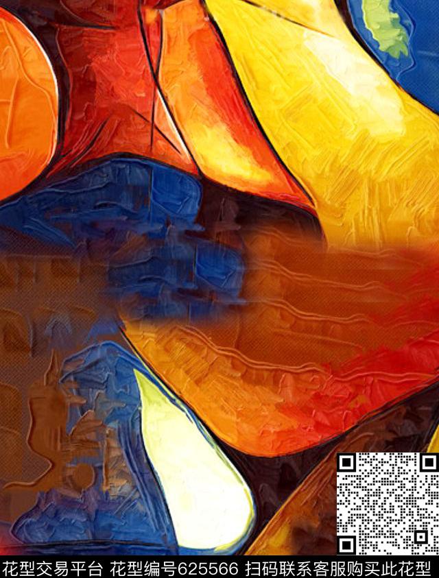 数码几何大气抽象数码花数码印花华亿平台下载（图片编号: 625566） - 瓦栏（Walan）