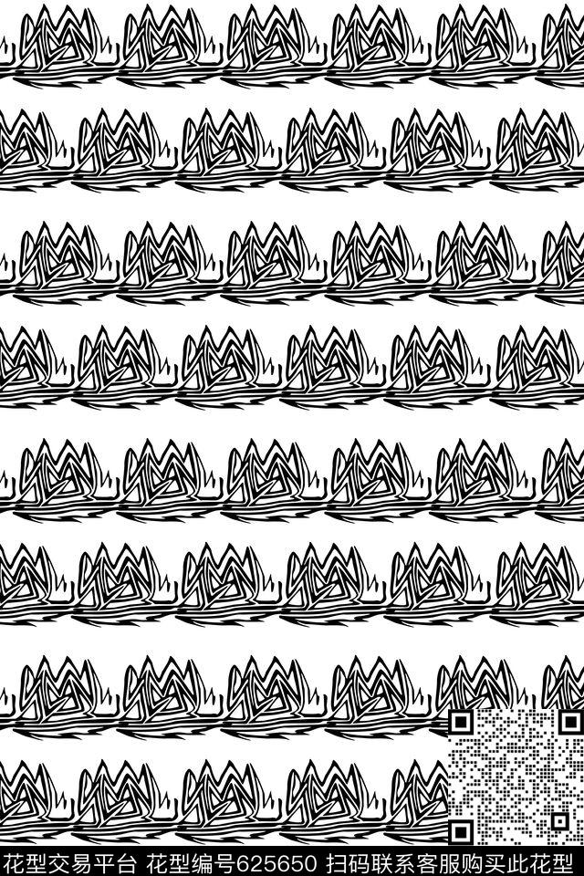 男装线条不规则几何传统印花华亿平台下载（图片编号: 625650） - 瓦栏（Walan）