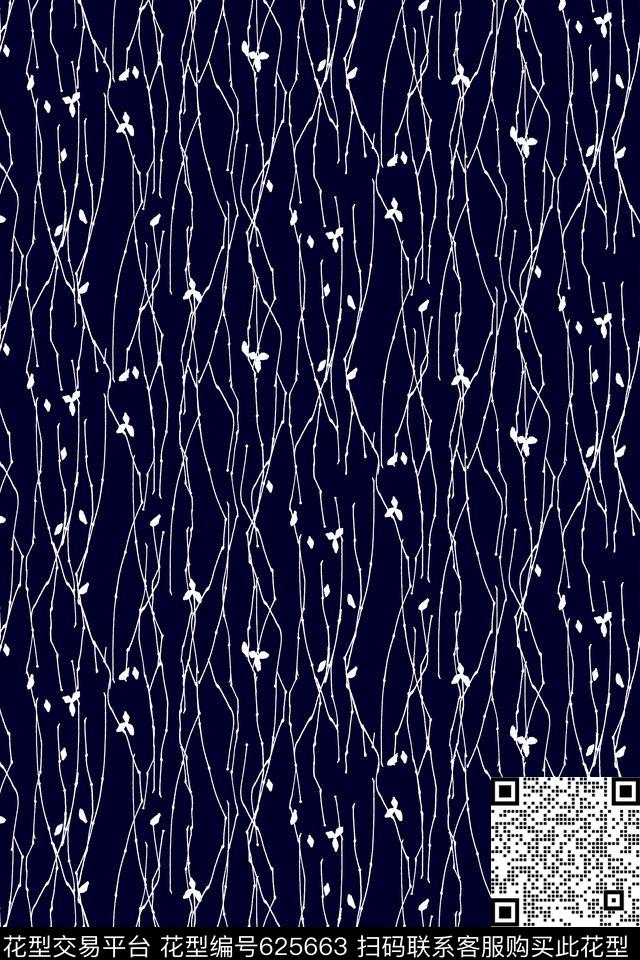 不规则几何几何树枝传统印花华亿平台下载（图片编号: 625663） - 瓦栏（Walan）